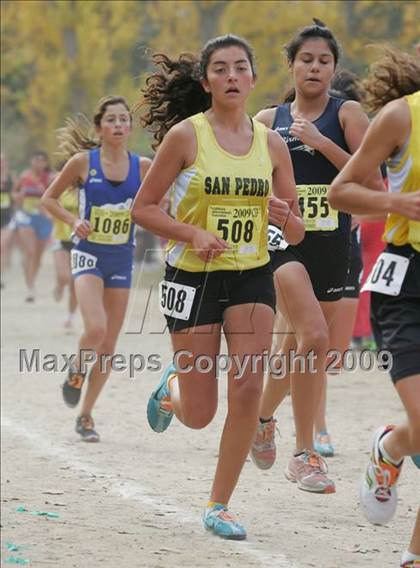 Thumbnail 1 in CIF State Cross Country Championships (D1 Girls) photogallery.