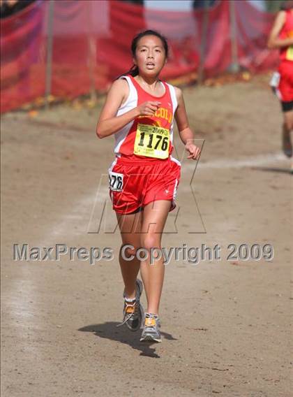 Thumbnail 2 in CIF State Cross Country Championships (D1 Girls) photogallery.