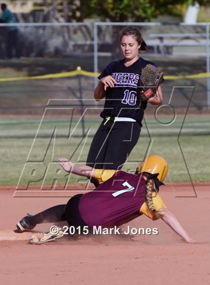 Thumbnail 2 in Millennium vs. Mountain Pointe (Desert Mountain Tournament) photogallery.