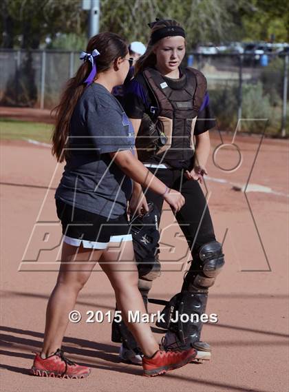 Thumbnail 3 in Millennium vs. Mountain Pointe (Desert Mountain Tournament) photogallery.