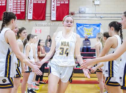 Thumbnail 1 in Notre Dame Academy vs Nashoba Regional	(MIAA Division 2 Sweet 16) photogallery.