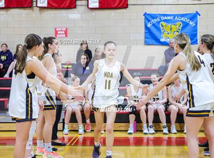 Thumbnail 2 in Notre Dame Academy vs Nashoba Regional	(MIAA Division 2 Sweet 16) photogallery.