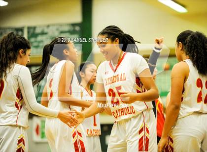 Thumbnail 1 in Cathedral Catholic vs. West Campus (St.Mary's Stockton MLK Classic) photogallery.