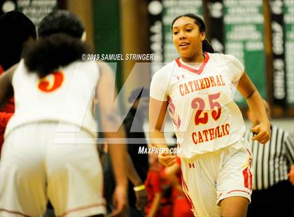 Thumbnail 3 in Cathedral Catholic vs. West Campus (St.Mary's Stockton MLK Classic) photogallery.