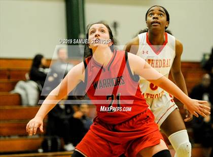 Thumbnail 2 in Cathedral Catholic vs. West Campus (St.Mary's Stockton MLK Classic) photogallery.