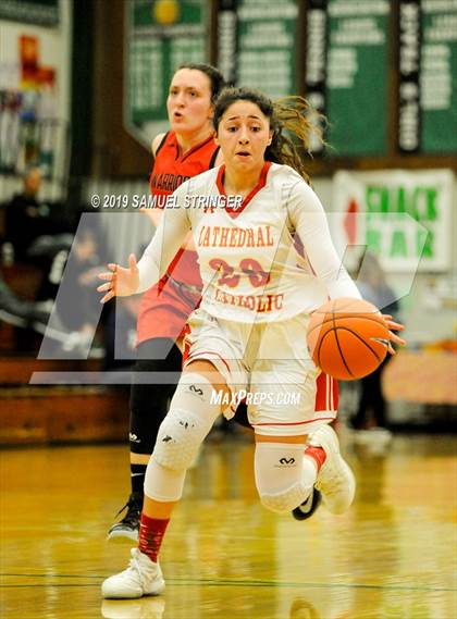 Thumbnail 1 in Cathedral Catholic vs. West Campus (St.Mary's Stockton MLK Classic) photogallery.