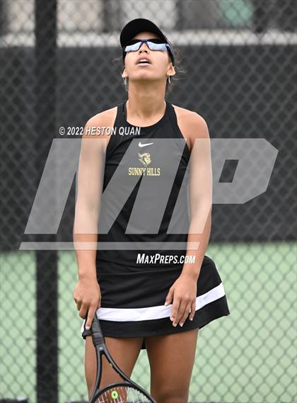Thumbnail 2 in CIF-SS Girls Indvidual Tennis (Semi-Final/Final Rounds) photogallery.