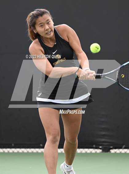 Thumbnail 3 in CIF-SS Girls Indvidual Tennis (Semi-Final/Final Rounds) photogallery.