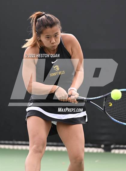 Thumbnail 3 in CIF-SS Girls Indvidual Tennis (Semi-Final/Final Rounds) photogallery.