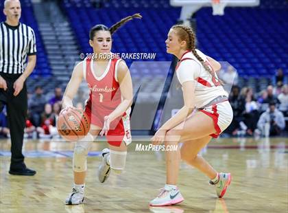 Thumbnail 2 in Huntington vs. Columbus (UIL 3A Basketball Semifinal) photogallery.