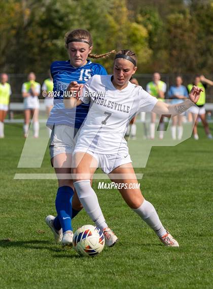 Thumbnail 1 in Noblesville vs. Hamilton Southeastern (IHSAA 3A Sectional 8 Final) photogallery.