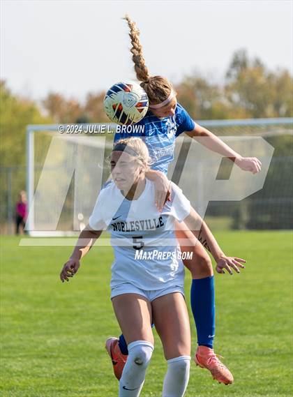 Thumbnail 1 in Noblesville vs. Hamilton Southeastern (IHSAA 3A Sectional 8 Final) photogallery.