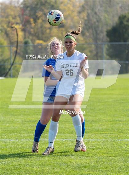 Thumbnail 2 in Noblesville vs. Hamilton Southeastern (IHSAA 3A Sectional 8 Final) photogallery.