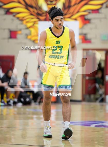 Thumbnail 3 in AZ Compass Prep vs Dream City Christian (Hoophall West Tournament) photogallery.