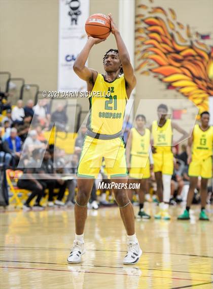 Thumbnail 1 in AZ Compass Prep vs Dream City Christian (Hoophall West Tournament) photogallery.
