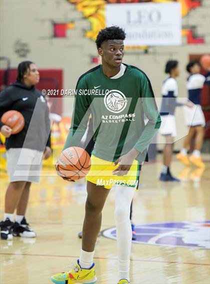 Thumbnail 2 in AZ Compass Prep vs Dream City Christian (Hoophall West Tournament) photogallery.