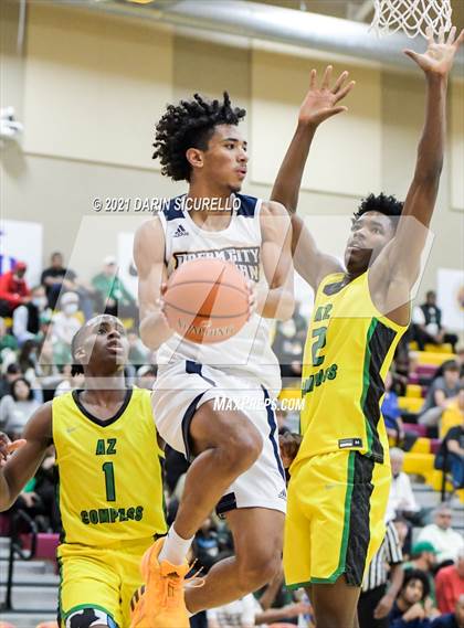 Thumbnail 3 in AZ Compass Prep vs Dream City Christian (Hoophall West Tournament) photogallery.