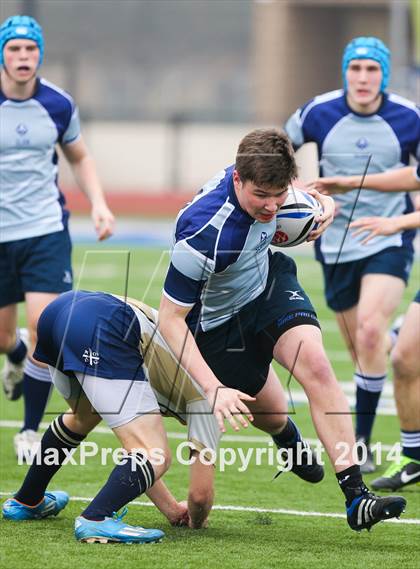 Thumbnail 3 in Dallas Jesuit vs. St. Louis University (Dallas Jesuit Rugby Showdown) photogallery.