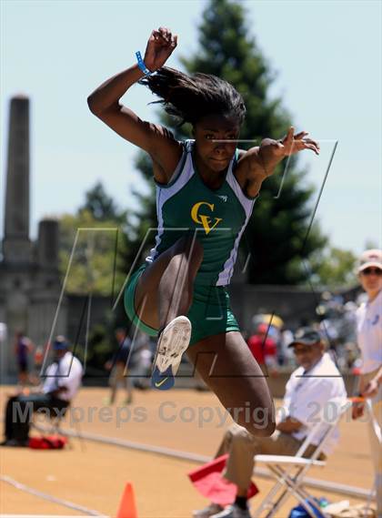 Thumbnail 1 in CIF NCS Masters Track and Field (Girls Triple Jump) photogallery.