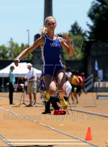 Thumbnail 2 in CIF NCS Masters Track and Field (Girls Triple Jump) photogallery.