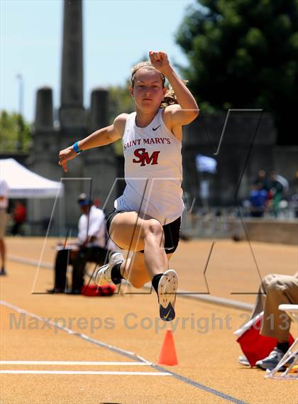 Thumbnail 2 in CIF NCS Masters Track and Field (Girls Triple Jump) photogallery.