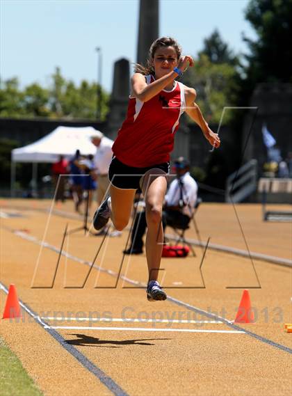 Thumbnail 1 in CIF NCS Masters Track and Field (Girls Triple Jump) photogallery.