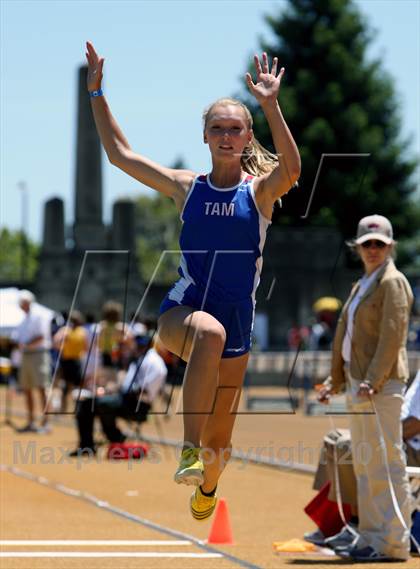 Thumbnail 3 in CIF NCS Masters Track and Field (Girls Triple Jump) photogallery.