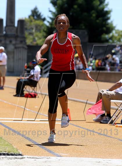 Thumbnail 3 in CIF NCS Masters Track and Field (Girls Triple Jump) photogallery.