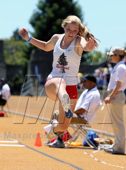 Thumbnail 2 in CIF NCS Masters Track and Field (Girls Triple Jump) photogallery.