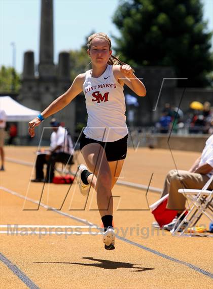 Thumbnail 3 in CIF NCS Masters Track and Field (Girls Triple Jump) photogallery.