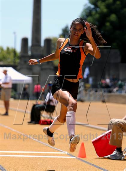 Thumbnail 1 in CIF NCS Masters Track and Field (Girls Triple Jump) photogallery.