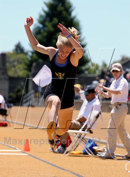 Thumbnail 2 in CIF NCS Masters Track and Field (Girls Triple Jump) photogallery.