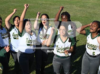 Thumbnail 2 in Maywood Academy vs Narbonne CIF LAC Division 3 Quarterfinal photogallery.