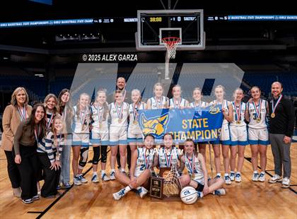 Thumbnail 2 in Nazareth vs. Saltillo (UIL 1A Basketball Division II Final Medal Ceremony) photogallery.