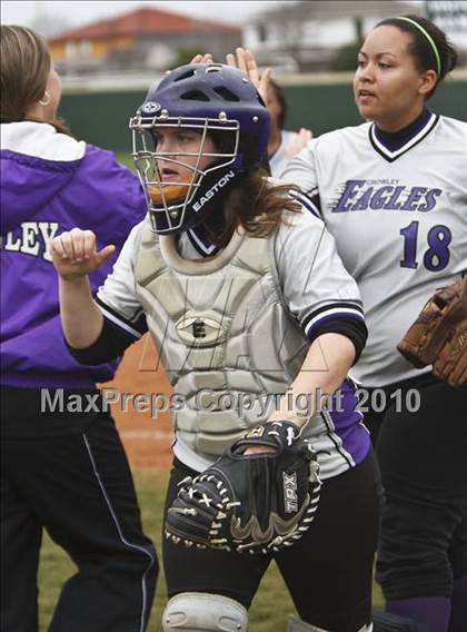 Thumbnail 3 in Crowley vs. Bell (Mansfield Varsity Softball Tournament) photogallery.