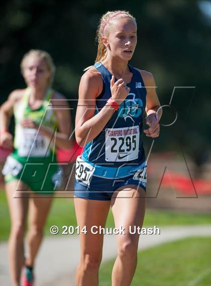 Thumbnail 1 in Stanford Invitational Girls 5K Division 3-5 Race photogallery.