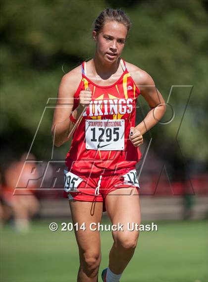 Thumbnail 3 in Stanford Invitational Girls 5K Division 3-5 Race photogallery.