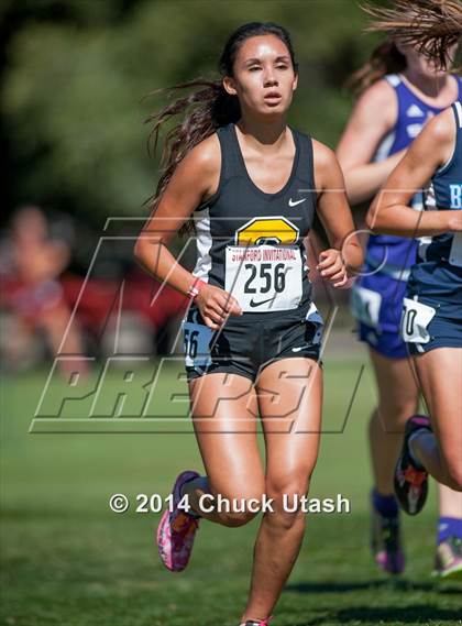 Thumbnail 2 in Stanford Invitational Girls 5K Division 3-5 Race photogallery.