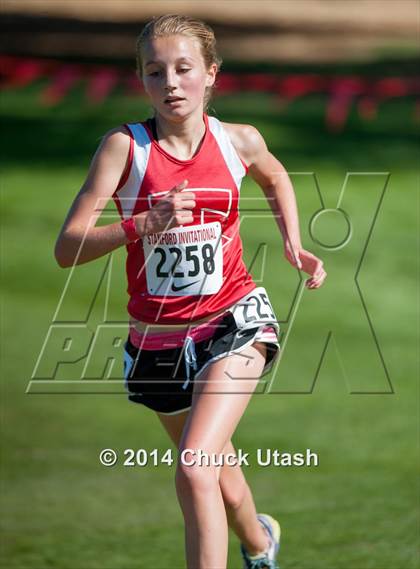 Thumbnail 3 in Stanford Invitational Girls 5K Division 3-5 Race photogallery.