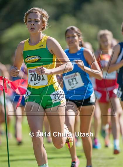 Thumbnail 1 in Stanford Invitational Girls 5K Division 3-5 Race photogallery.