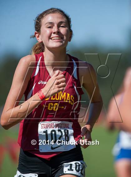Thumbnail 2 in Stanford Invitational Girls 5K Division 3-5 Race photogallery.