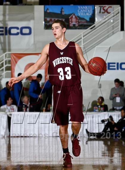 Thumbnail 1 in Worcester Academy vs Wilbraham & Monson Academy (Spalding Hoophall Classic)  photogallery.