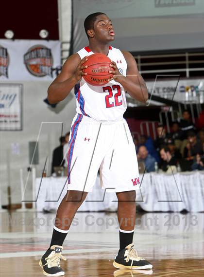 Thumbnail 3 in Worcester Academy vs Wilbraham & Monson Academy (Spalding Hoophall Classic)  photogallery.