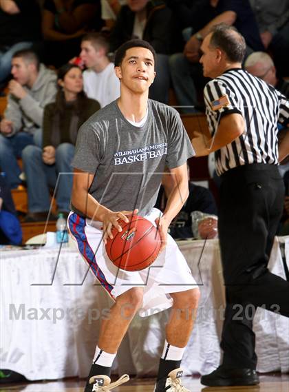 Thumbnail 1 in Worcester Academy vs Wilbraham & Monson Academy (Spalding Hoophall Classic)  photogallery.