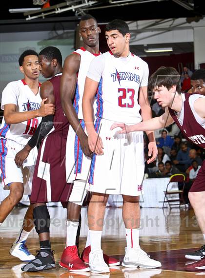 Thumbnail 1 in Worcester Academy vs Wilbraham & Monson Academy (Spalding Hoophall Classic)  photogallery.