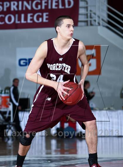 Thumbnail 1 in Worcester Academy vs Wilbraham & Monson Academy (Spalding Hoophall Classic)  photogallery.