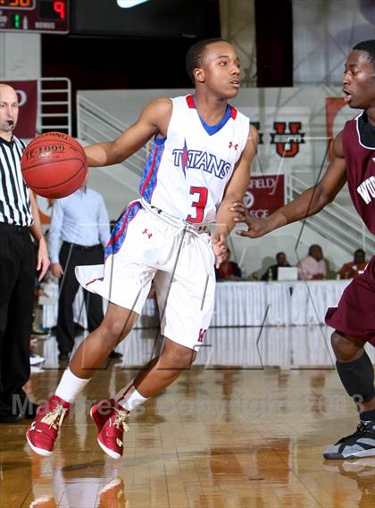Thumbnail 1 in Worcester Academy vs Wilbraham & Monson Academy (Spalding Hoophall Classic)  photogallery.