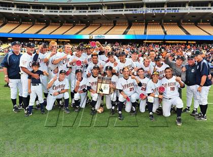 Thumbnail 1 in Temecula Valley vs. Cypress (CIF SS D2 Final) photogallery.
