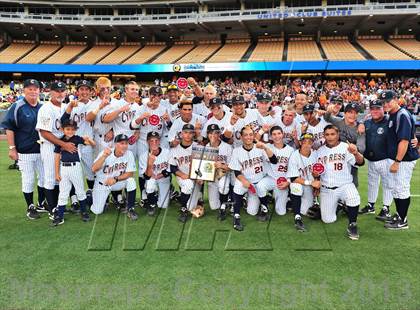 Thumbnail 3 in Temecula Valley vs. Cypress (CIF SS D2 Final) photogallery.