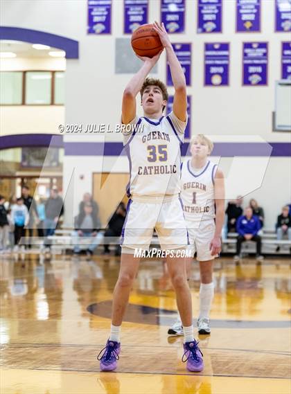 Thumbnail 1 in Indianapolis Bishop Chatard vs Guerin Catholic (IHSAA Sectional 27 semi-final playoff) photogallery.
